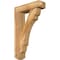 Ekena Millwork Olympic Craftsman Rough Sawn Bracket w/ Offset Brace, Western Red Cedar, 6"W x 22"D x 34"H BKT0604X22X34OLY04RWR - alternate 1